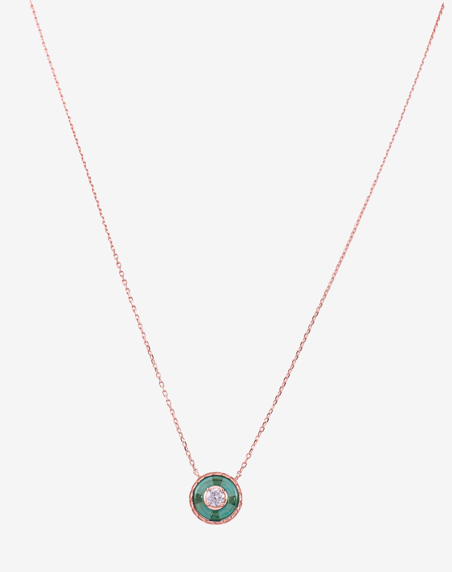 Rose Orbis Verde Pendant Chain
