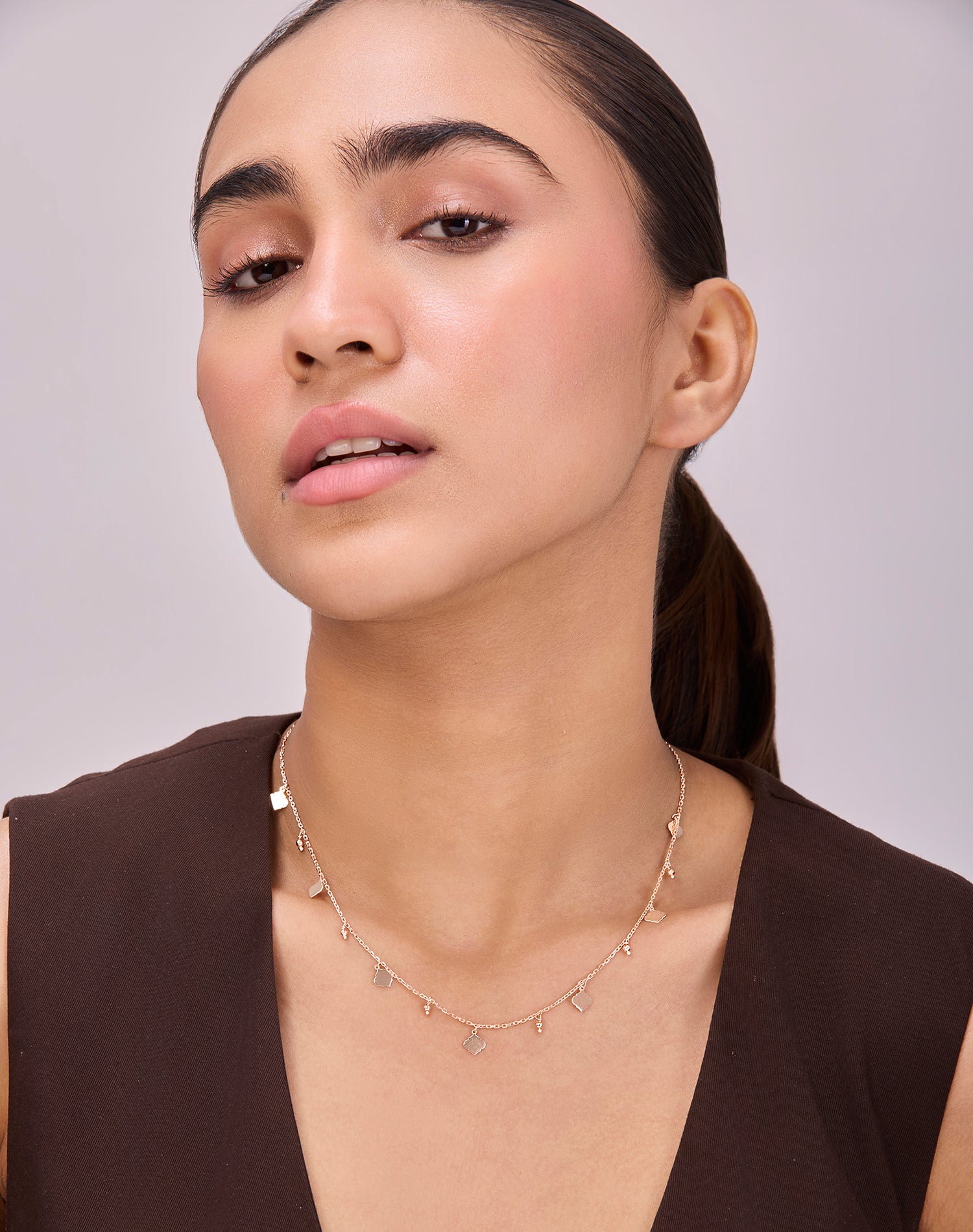 Rose Aura Charm Pendant Chain