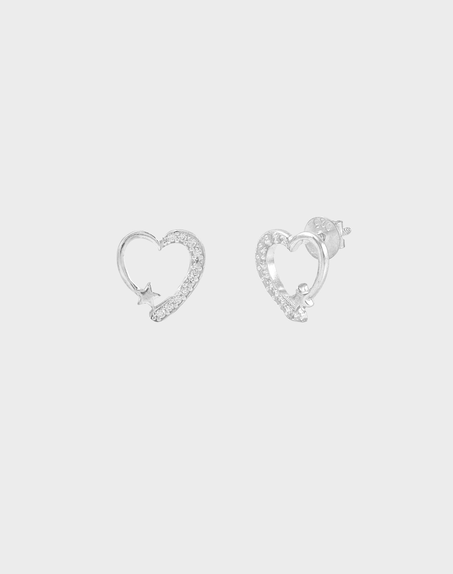 Silver Better half earrings