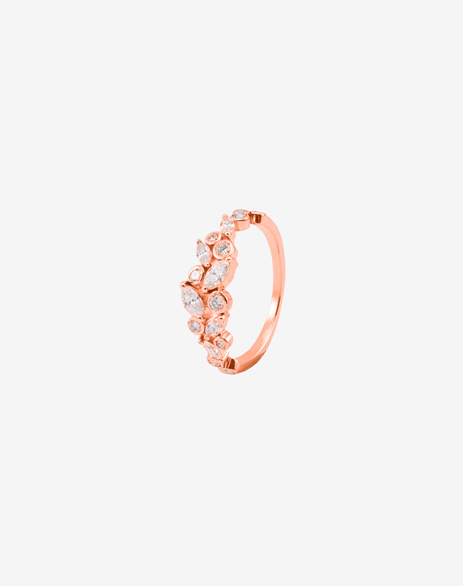 Rose Petalia Cluster Lab Grown Diamond Ring