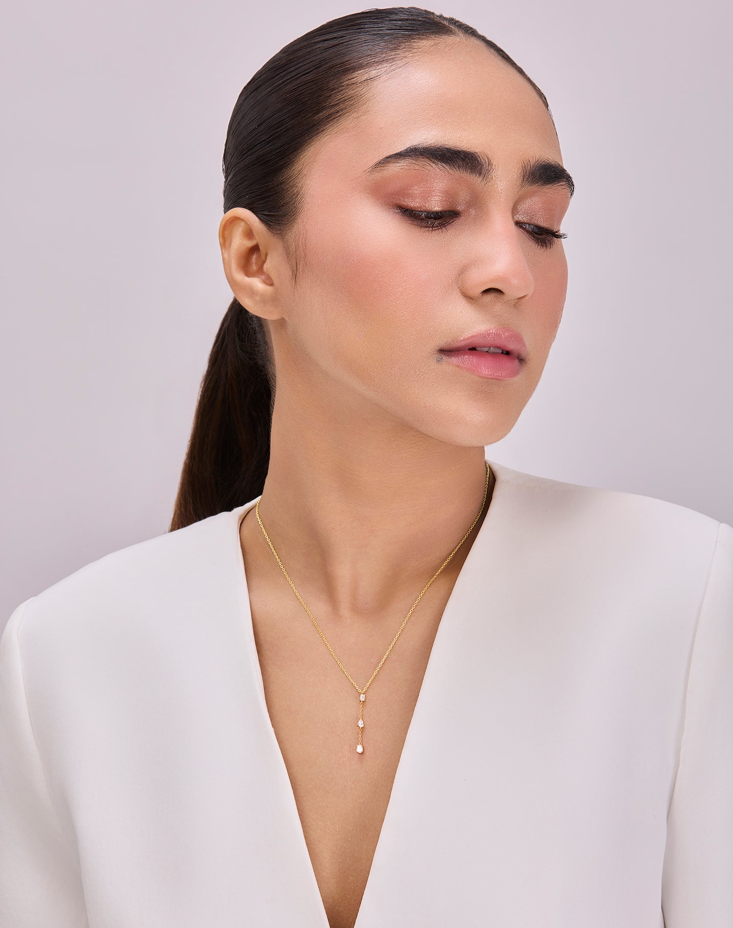 Gold As One Lab Grown Diamond Pendant Chain