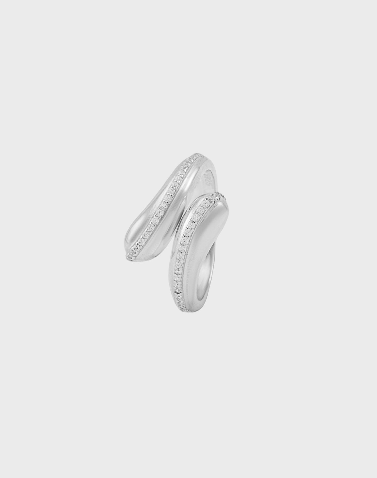 Silver Silken Wave Ring