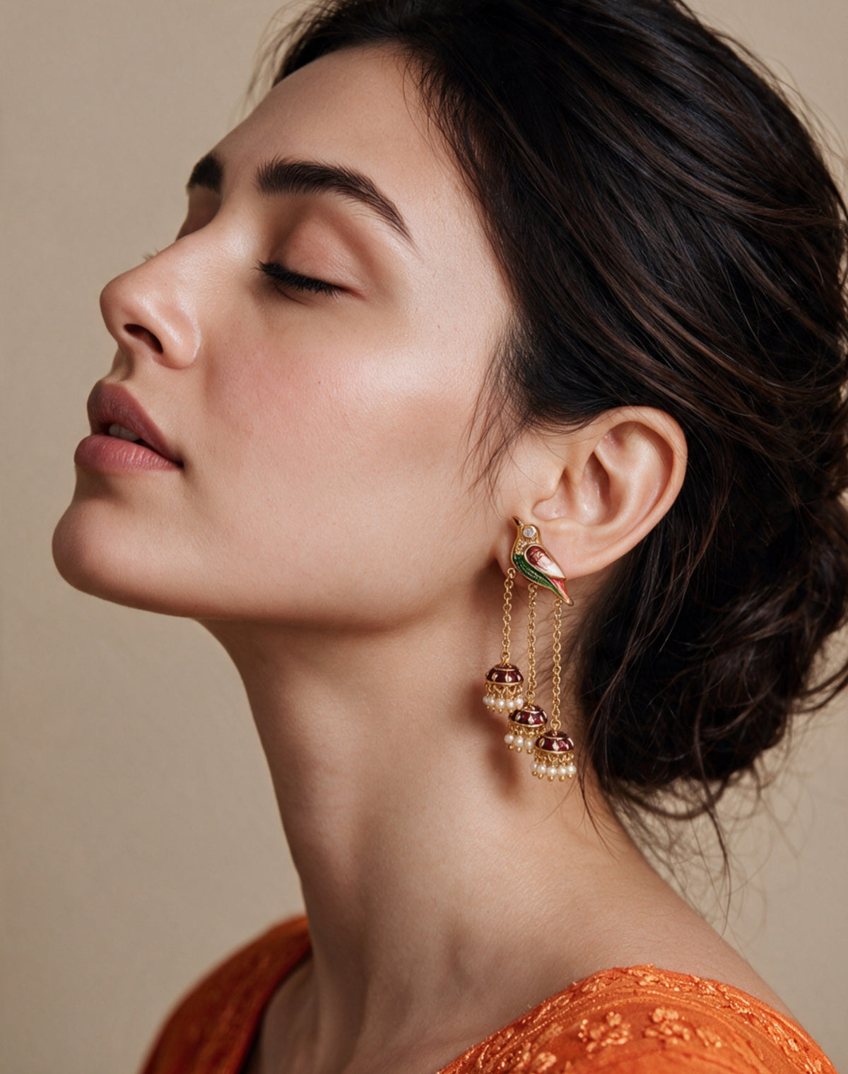 Song Bird Statement Earrings