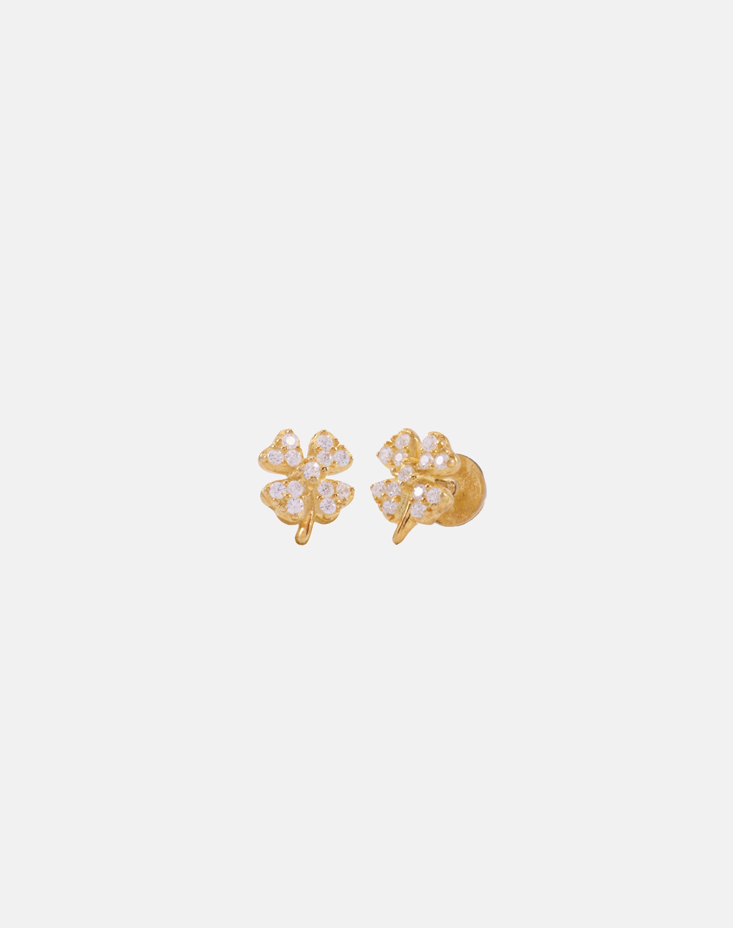 Gold Blossom Stud Earrings