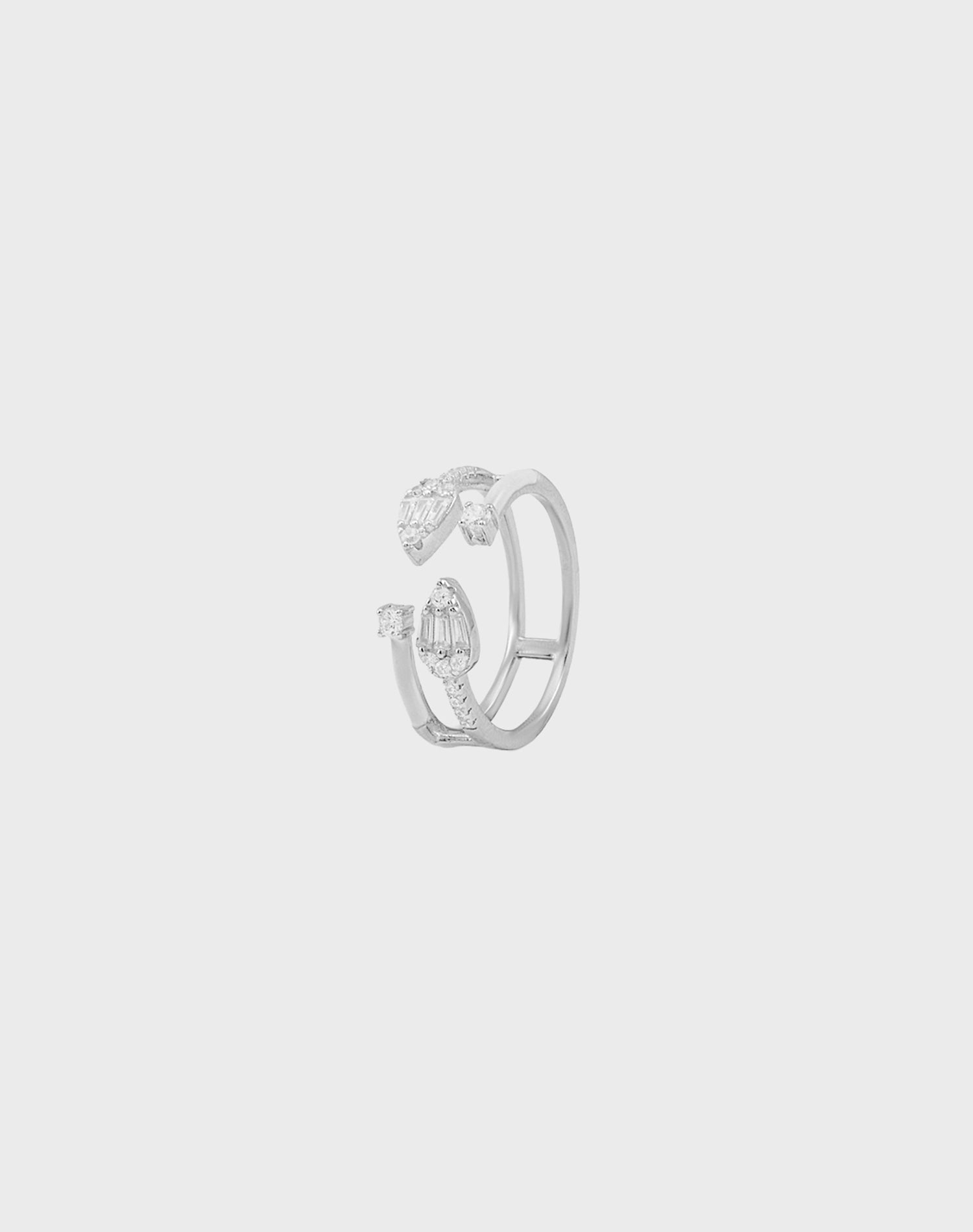 Silver Wink Wink Enamel Ring