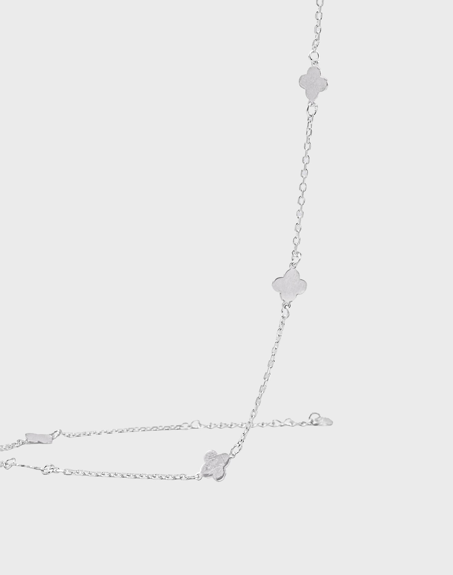 Silver Bloom Anklet