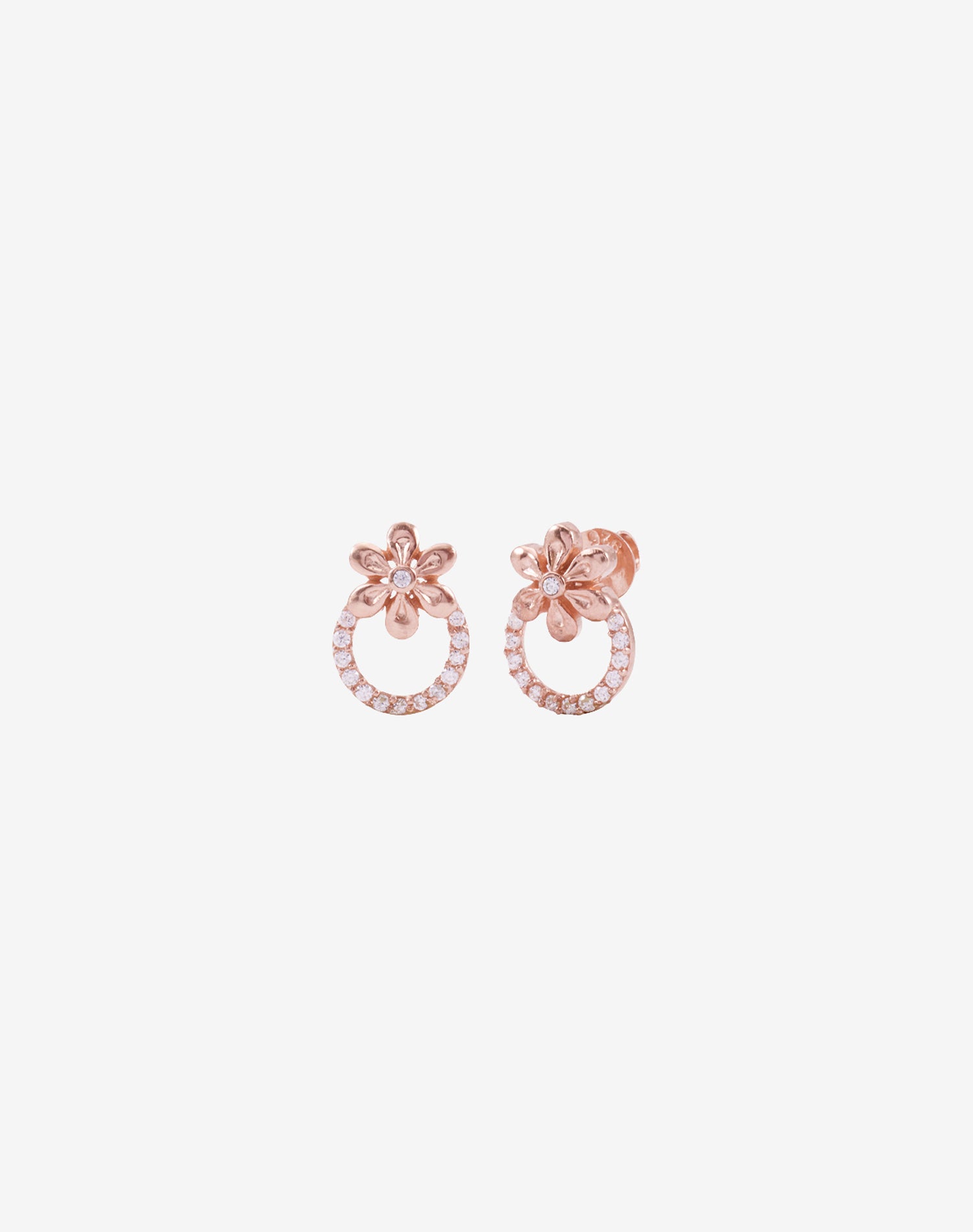 Rose Bloom Stud Earrings