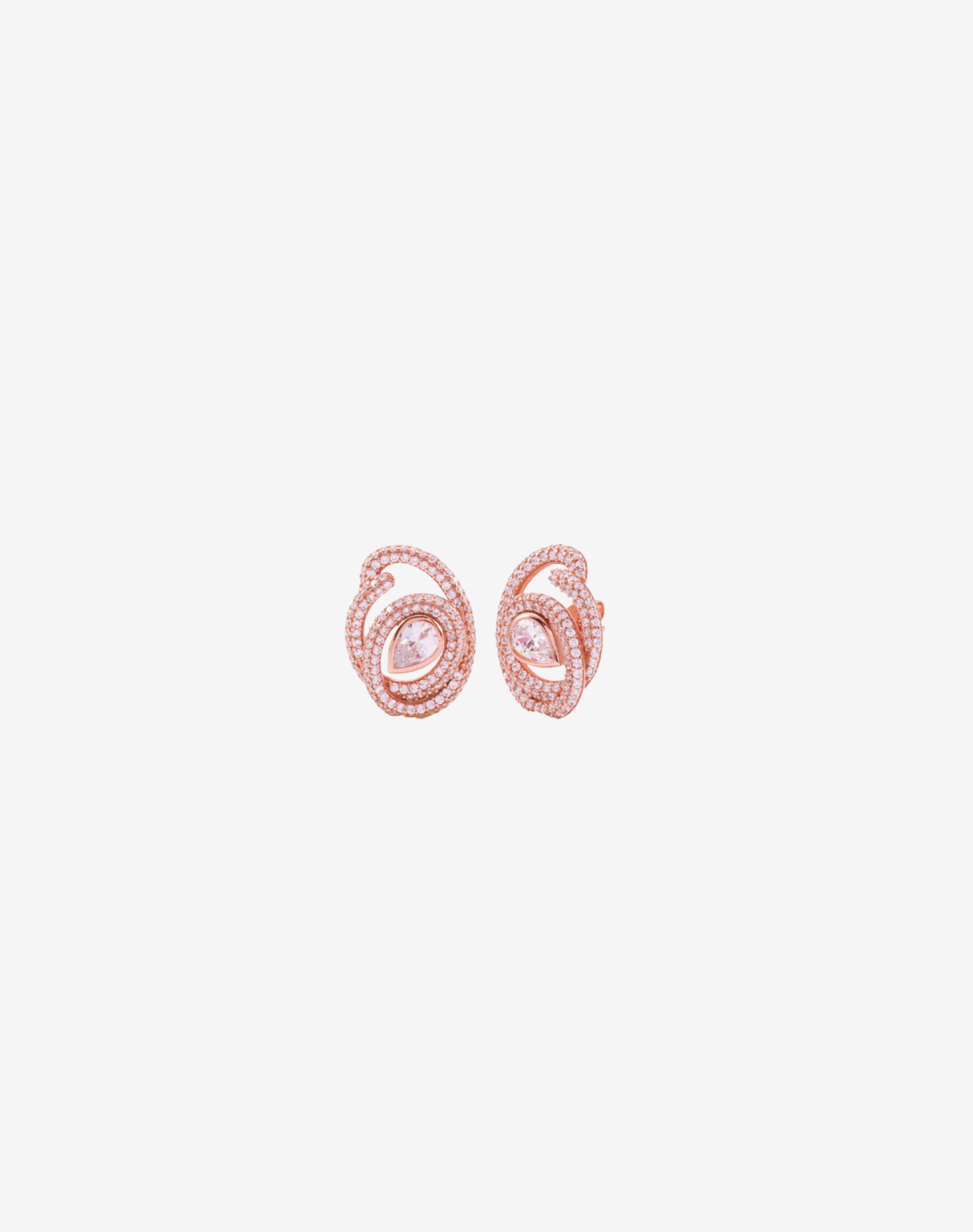 Rose Majestic Pear Earrings