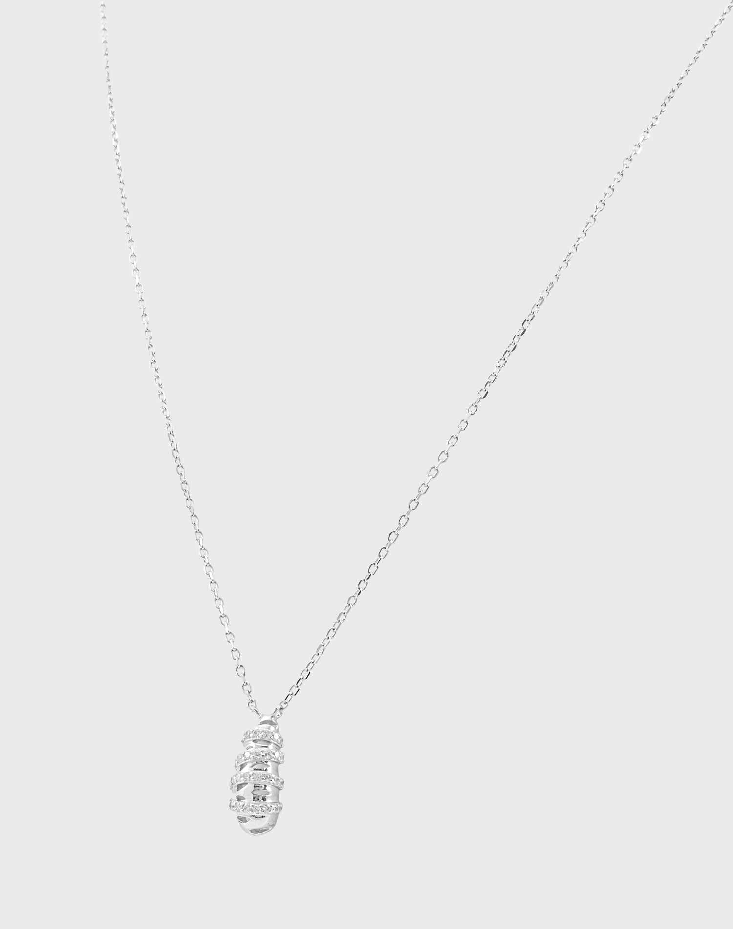 Silver Droplet Pendant Chain