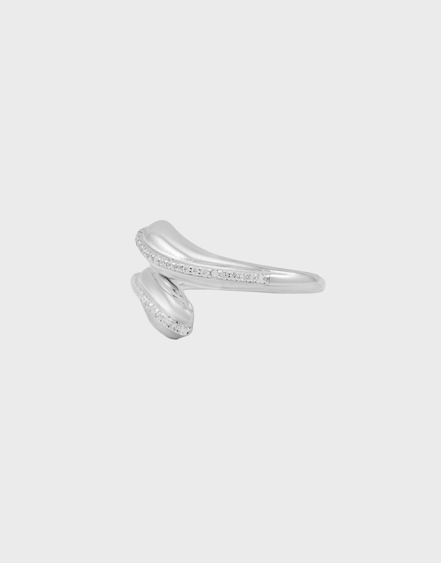 Silver Silken Wave Ring