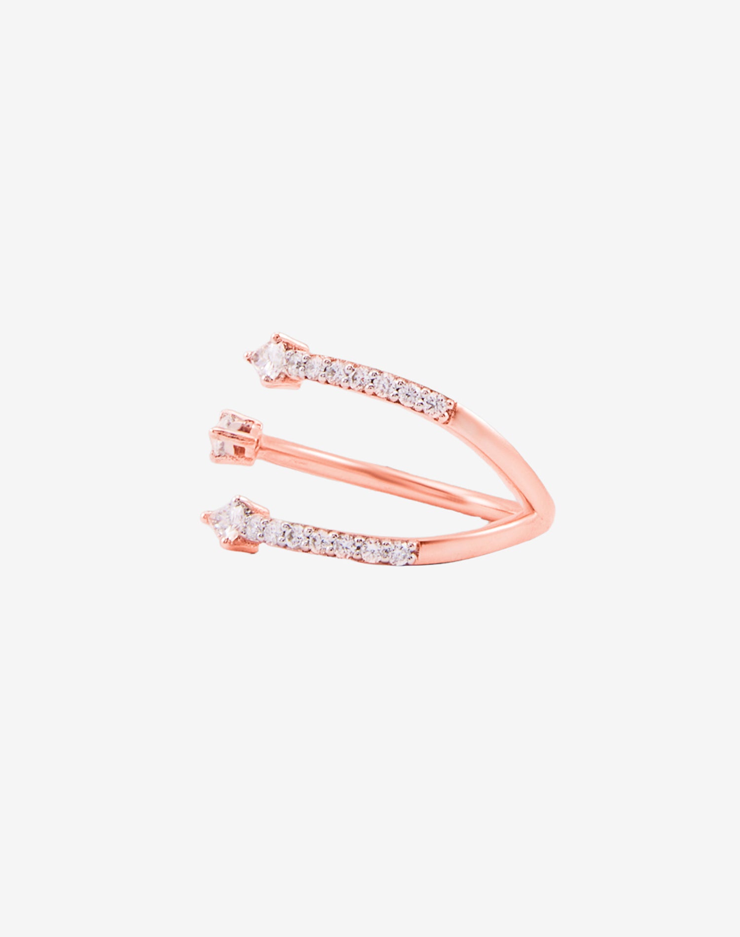 Rose Held Close Lab Grown Diamond Ring