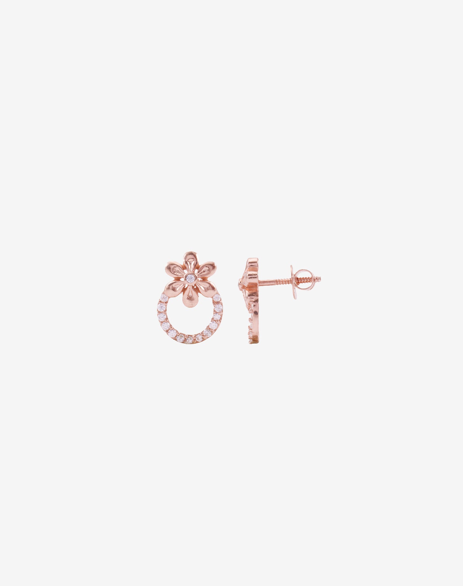 Rose Bloom Stud Earrings