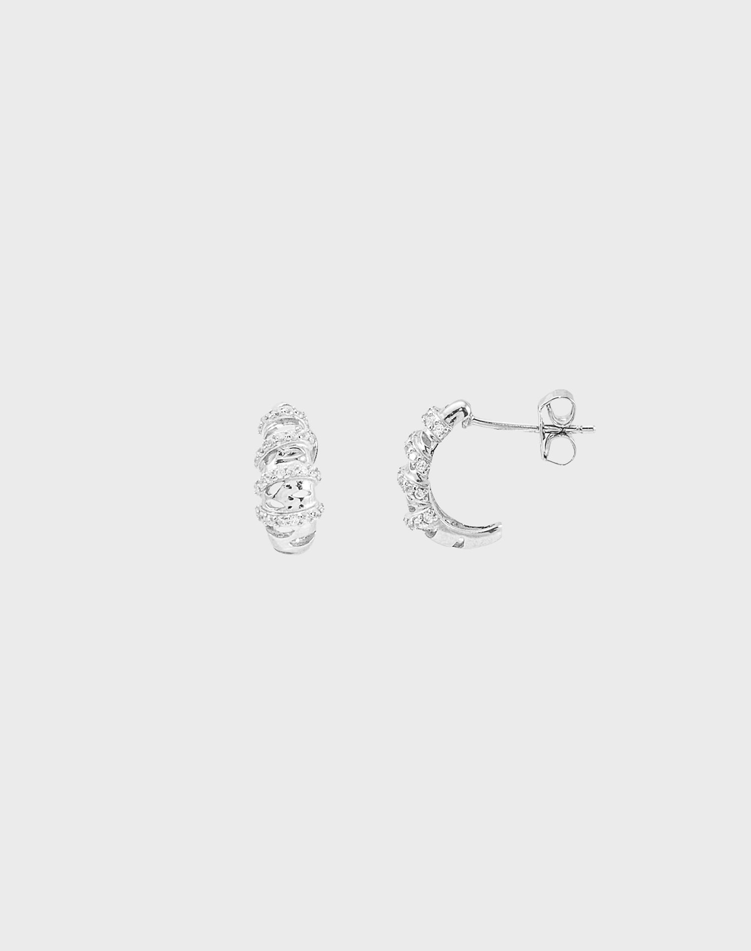 Silver Droplet Earrings
