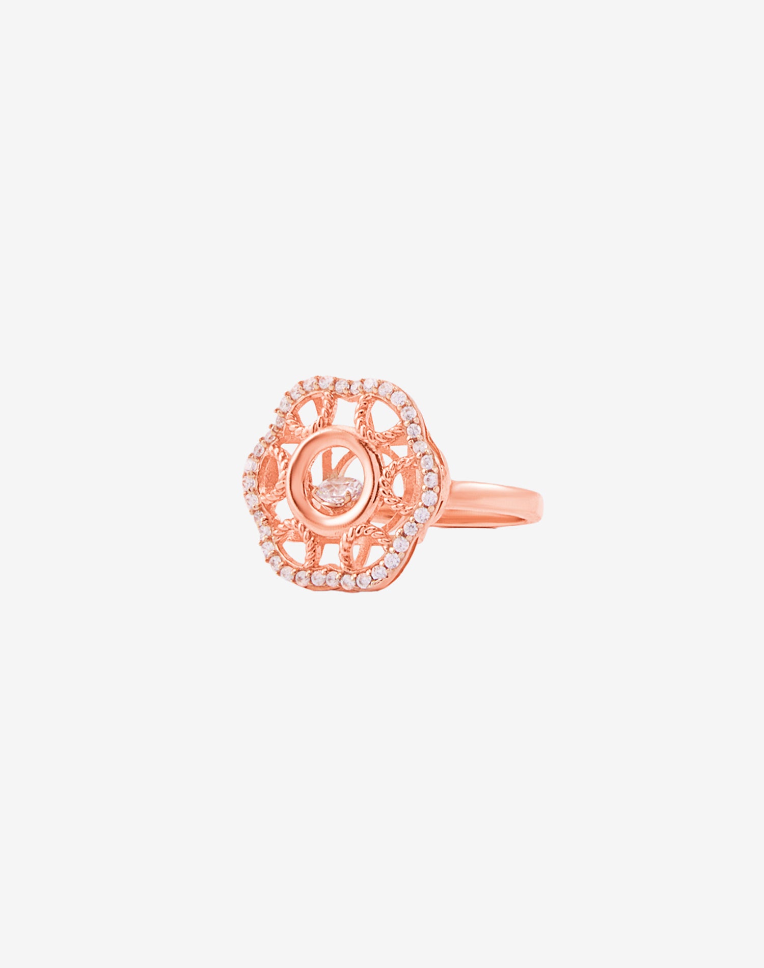 Rose Florence Dancing Diamond Ring