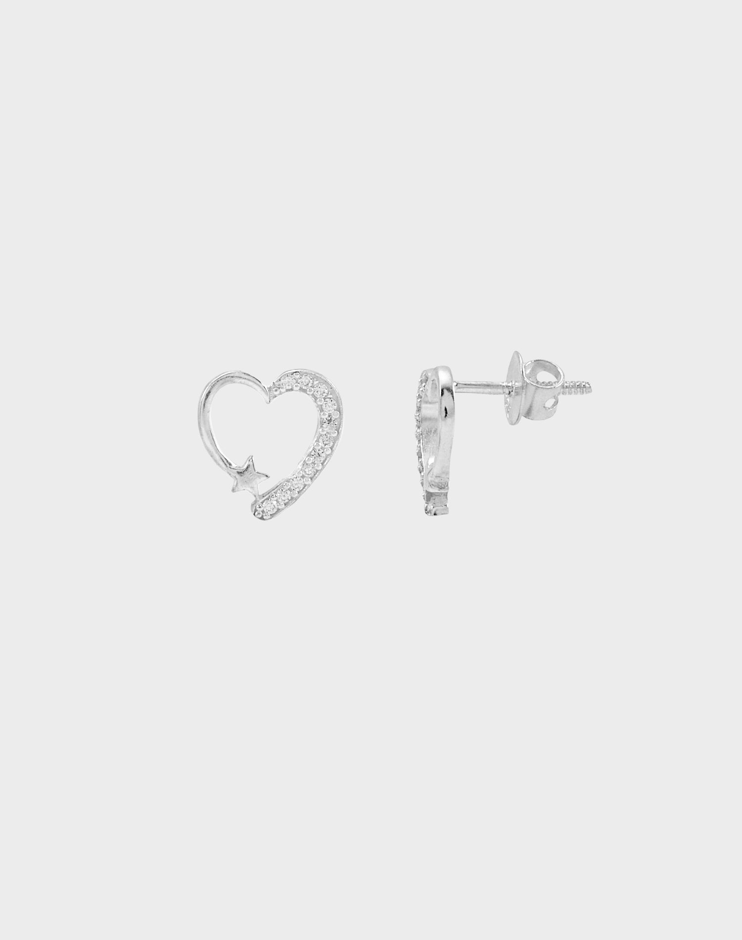 Silver Better half earrings