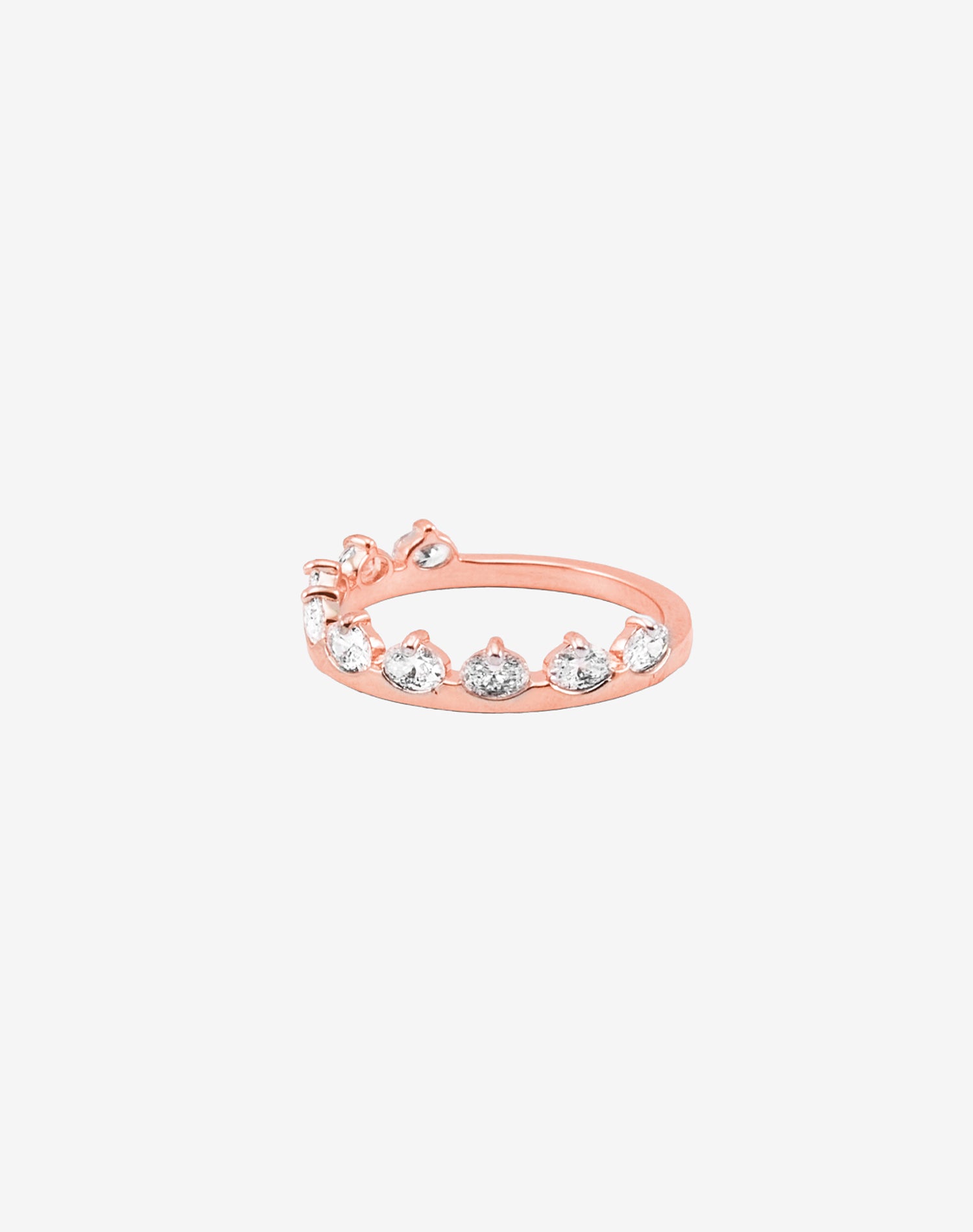 Rose Edge Oval Lab Grown Diamond Ring