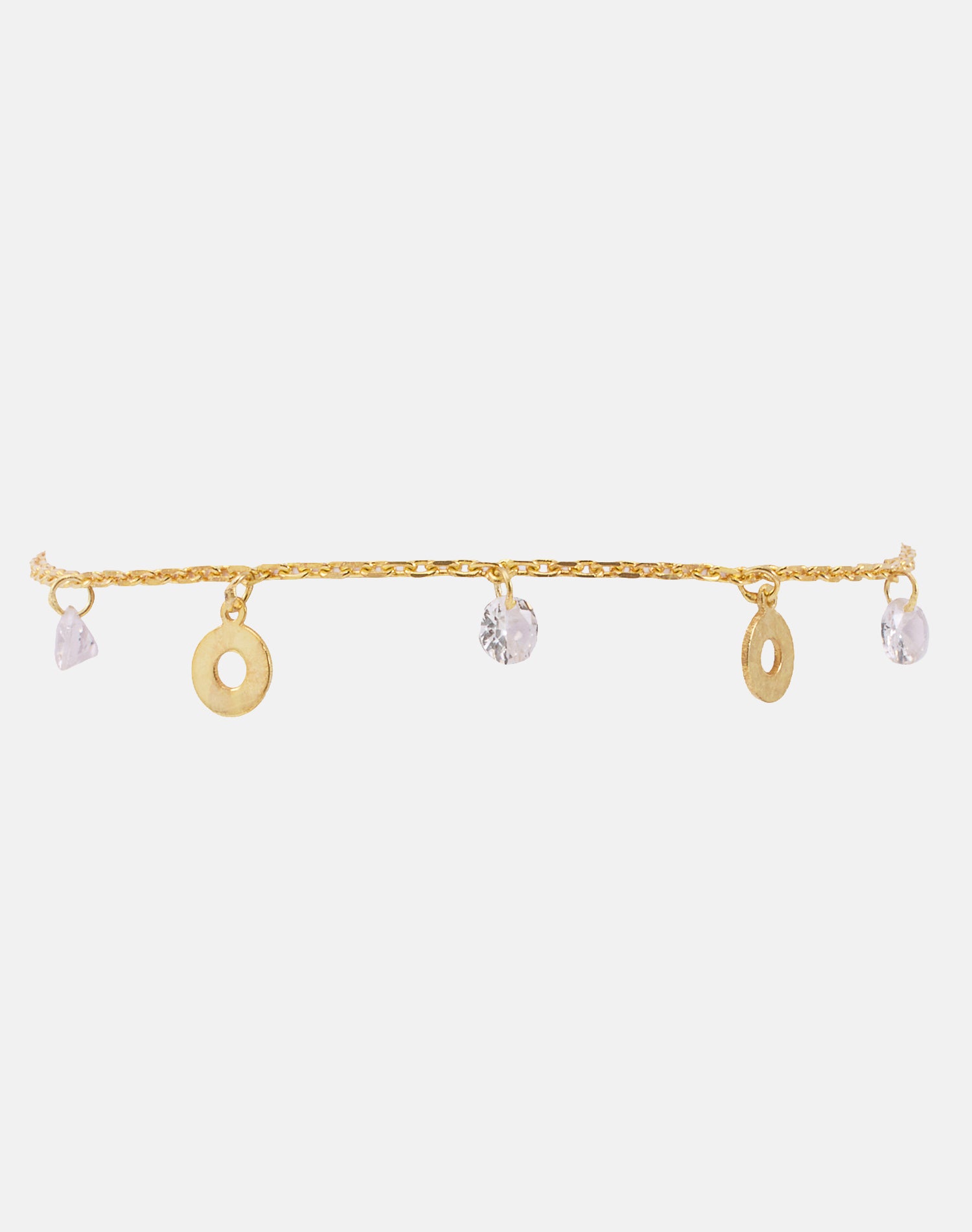 Gold Like a Donut Charm Bracelet