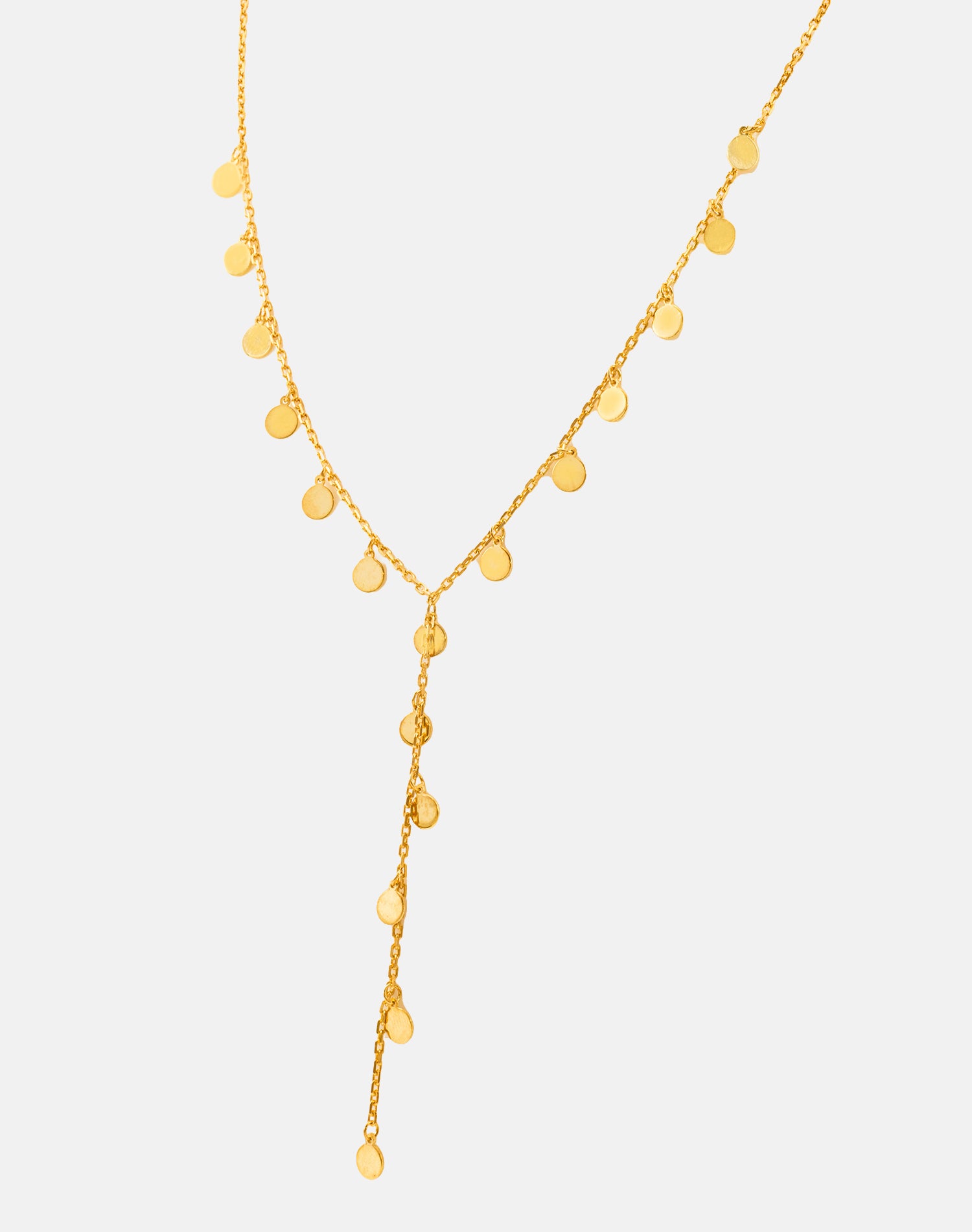 Gold Cute in Circles Charm Pendant Chain
