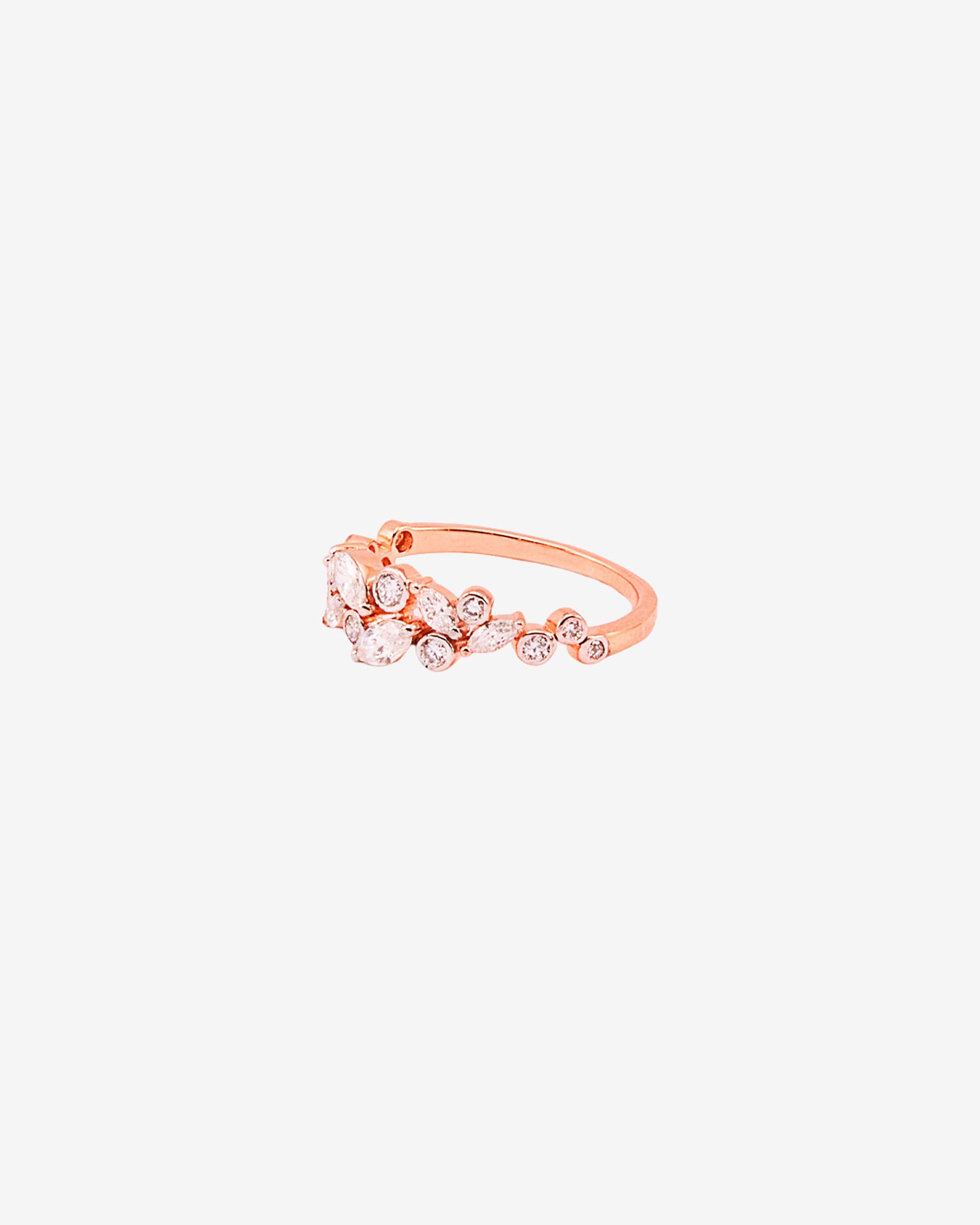 Rose Petalia Cluster Lab Grown Diamond Ring