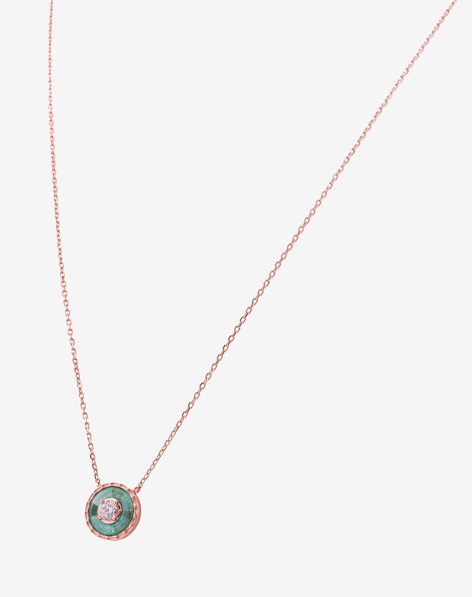 Rose Orbis Verde Pendant Chain