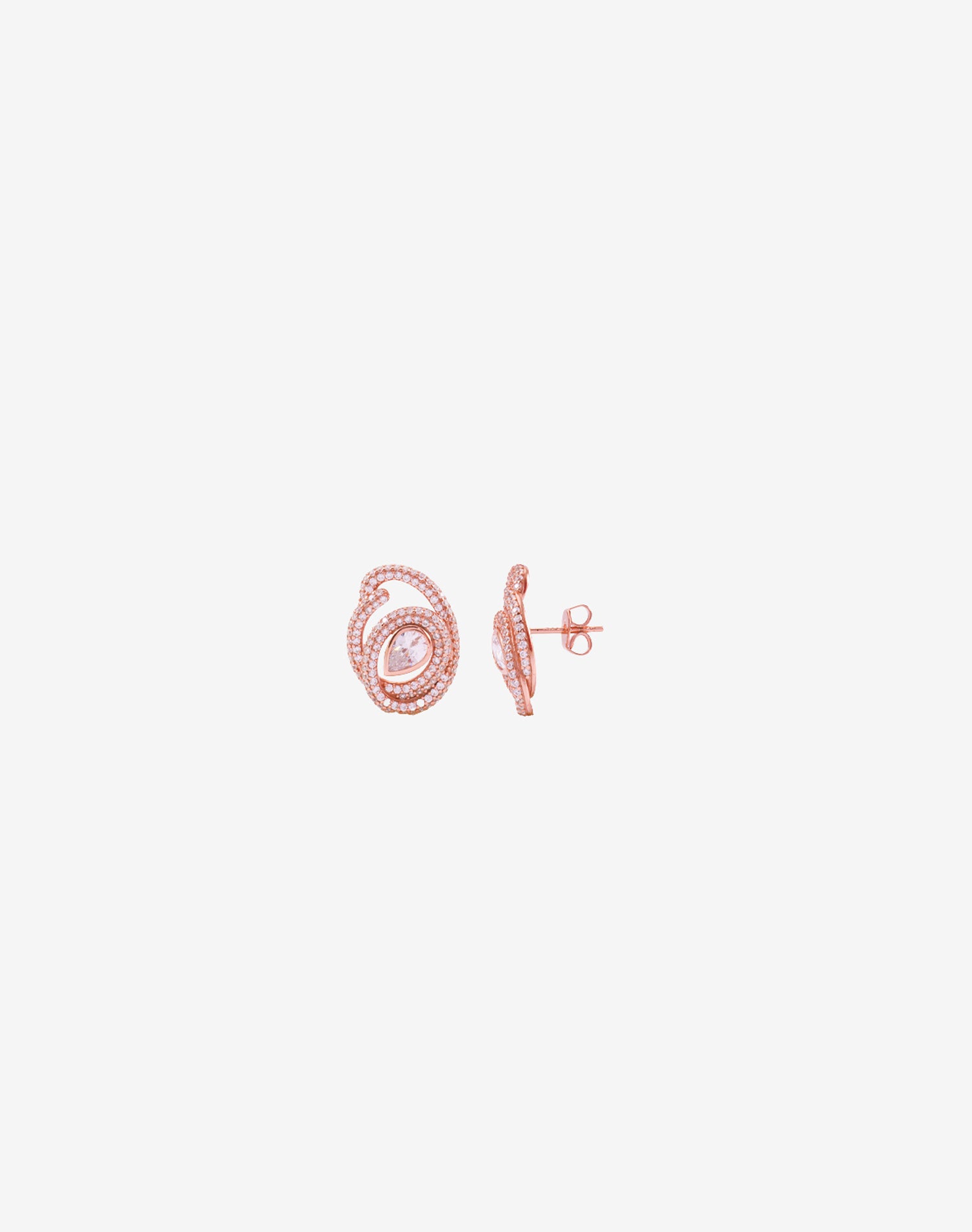 Rose Majestic Pear Earrings