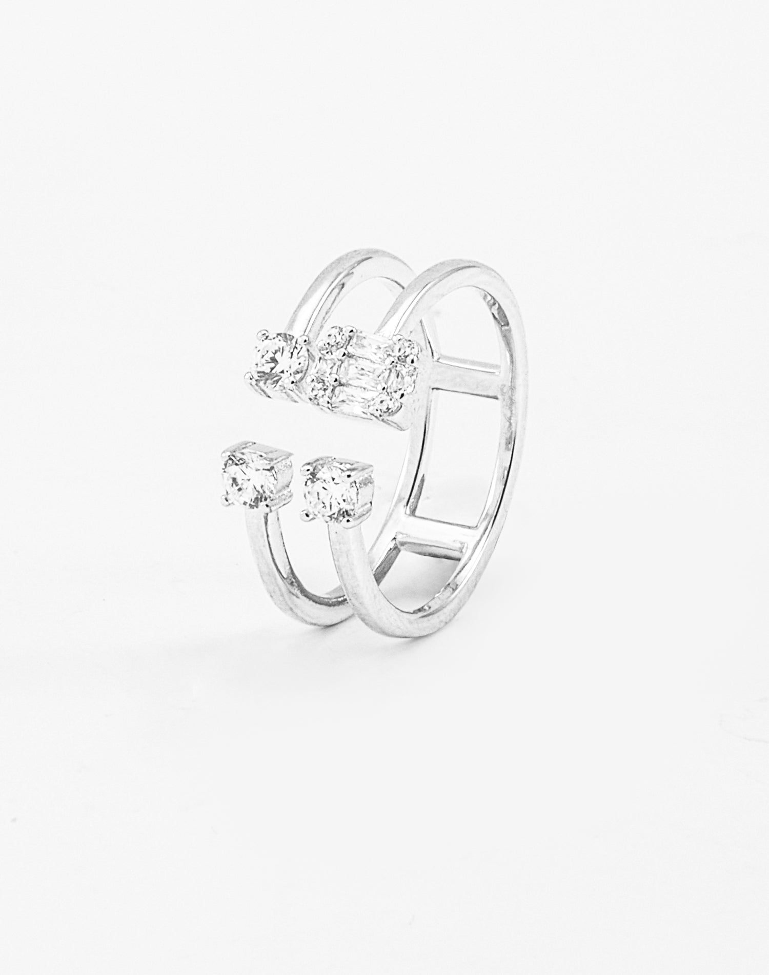 Silver Modern Muse Ring